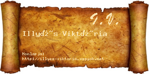 Illyés Viktória névjegykártya